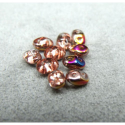 Perles Super Duo 2,5X5mm Light Rose Sliperit (x sachet de 10gr env.) 