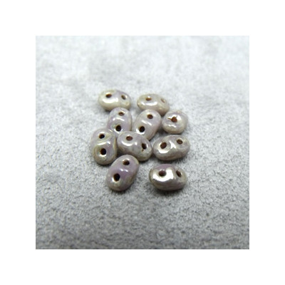 Perles Super Duo 2,5X5mm Light Amethyst Picasso(x 10gr env.) Perles Super Duo 2,5X5mm Light Amethyst Picasso(x 10gr env.)