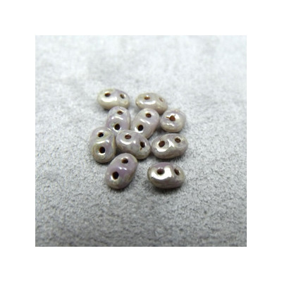 Perles Super Duo 2,5X5mm Light Amethyst Picasso(x 10gr env.) 