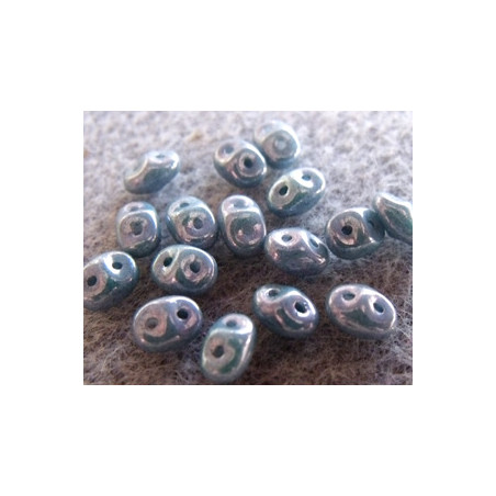 Perles Super Duo 2,5X5mm Blue Ceramique (x 10gr env.) 