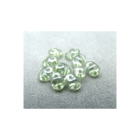 Perles Super Duo 2,5X5mm Ultra Luster Crystal Green (x 10gr env.)
