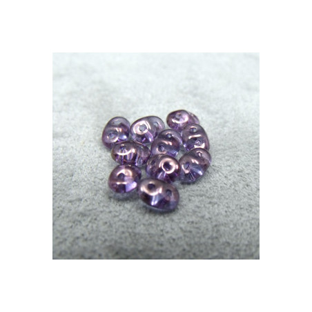 Perles Super Duo 2,5X5mm Ultra Luster Crystal Lilas (x 10gr env.) 