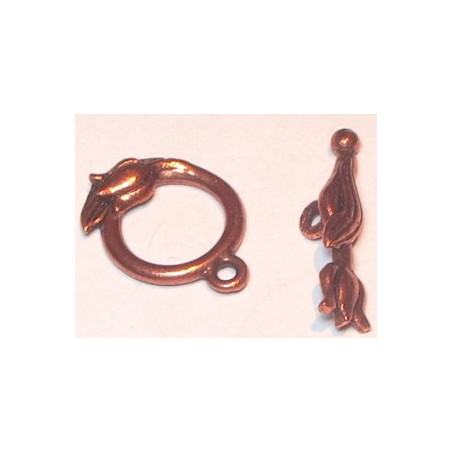 Fermoir Cuivre Tulipe 15X10mm (x1)
