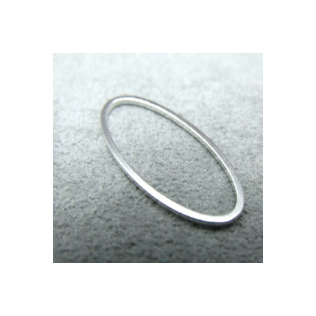 Support Ovale Argent 24x11mm adaptable Pour BO Arhaima Lady De Marvina (x1)