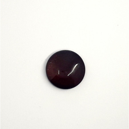 Cabochon rond en verre 20X5.6mm Grenat (x1)