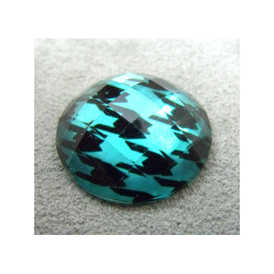 Cabochon en Résine Disco Approx 25mm Turquoise (X1)