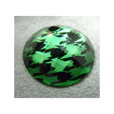 Cabochon en Résine Disco Approx 25mm Vert (X1)