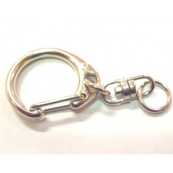 Mousqueton de porte clef Argenté, 53mm!