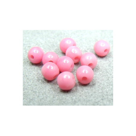 Ronde en Verre de Boheme 3mm Rose (x50)
