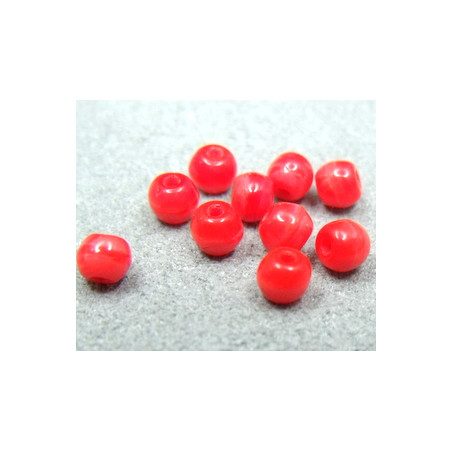 Ronde en Verre de Boheme 3mm Rouge (x50)