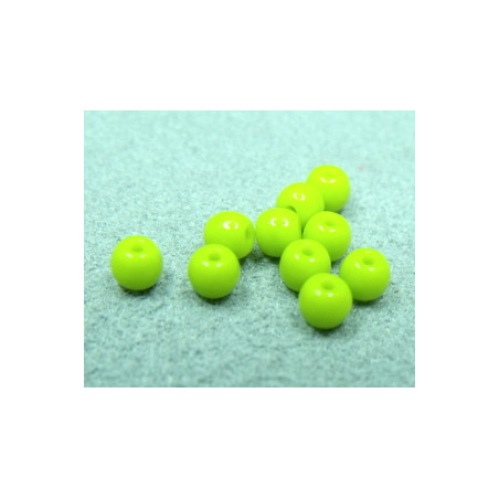 Ronde en Verre de Boheme 3mm Vert Anis (x50)