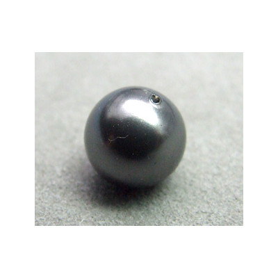 Perle ronde nacrée Swarovski 10mm Dark Grey (x1)