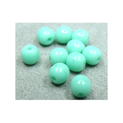 Perle en verre de Boheme 4mm Turquoise (x50)