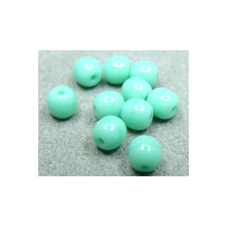 Perle en verre de Boheme 4mm Turquoise (x50)