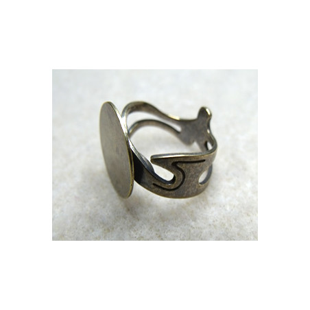 Bague plateau Bronze 20X16mm(X1)