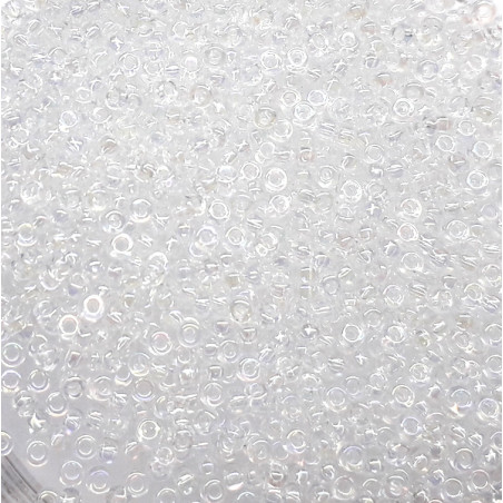 R11-0250 Rocailles 11/0 Cristal AB (=DB051) (x 10gr)