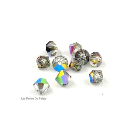 Toupies 4mm Crystal Vitrail Médium - réf. 5301 (x20) 