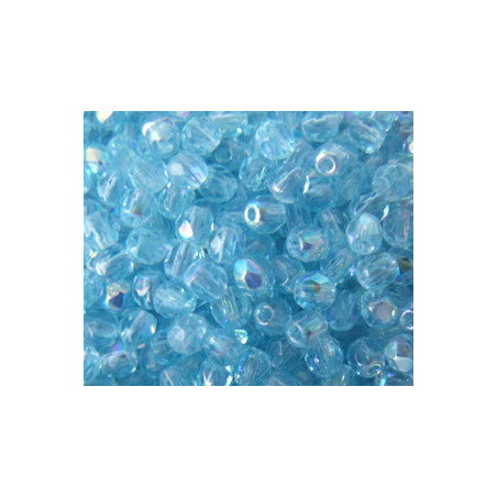 Facettes de Bohême 3mm Aquamarine AB (x100)