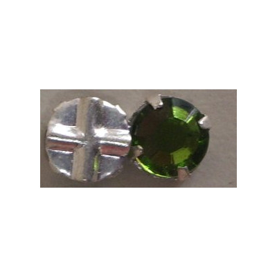 Strass a coudre 6MM olivine