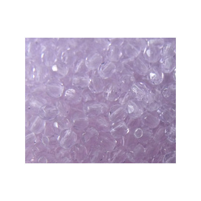 Facettes de Bohême 3mm Light Lilas transparent (x100)