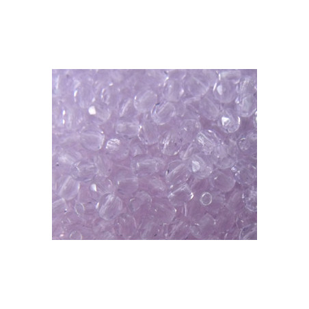 Facettes de Bohême 3mm Light Lilas transparent (x100)