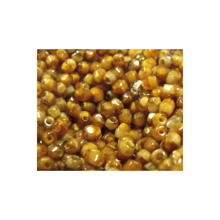 Facettes de Bohême 3mm Chocolat (x100)