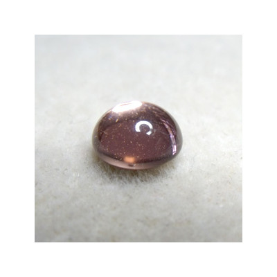 Cabochon rond en verre 12mm Peach 