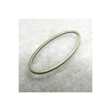 Support Ovale Bronze 24x11mm adaptable Pour BO Arhaima Lady De Marvina (x1) 