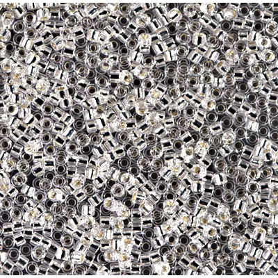 DB0041 Delicas 11/0 Silver Lined Cristal (=R001) (x8gr) DB0041 Delicas 11/0 Silver Lined Cristal (=R001) (x8gr)