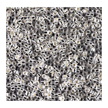 DB0041 Delicas 11/0  Silver Lined Cristal (=R001) (x8gr)