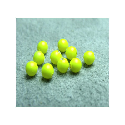 Perle ronde nacrée Swarovski 3mm Néon Yellow (x20)