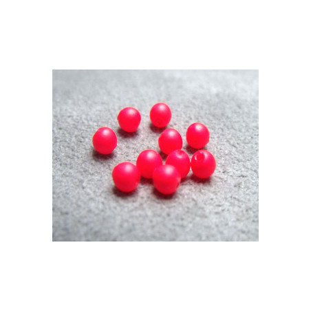 Perle ronde nacrée Swarovski 3mm Néon Red (x20)