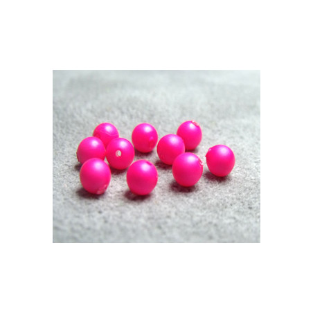 Perle ronde nacrée Swarovski 3mm Néon Pink (x20)