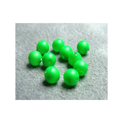 Perle ronde nacrée Swarovski 4mm Néon Green (x20)