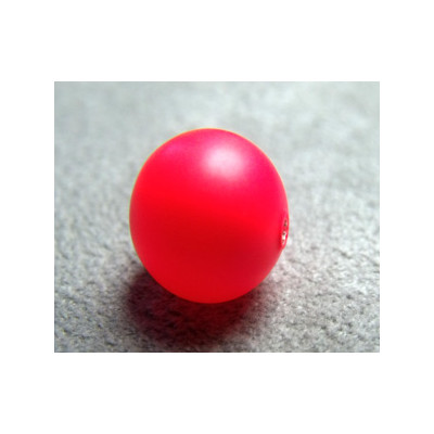 Perle ronde nacrée Swarovski 10mm Néon Red (x1) 