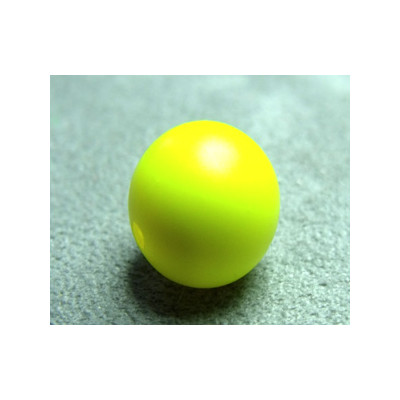 Perle ronde nacrée Swarovski 12mm Néon Yellow (x1)