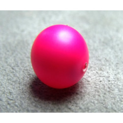 Perle ronde nacrée Swarovski 10mm Néon Pink (x1) 