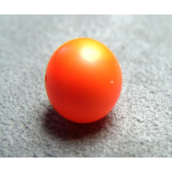 Perle ronde nacrée Swarovski 10mm Néon Orange (x1) 
