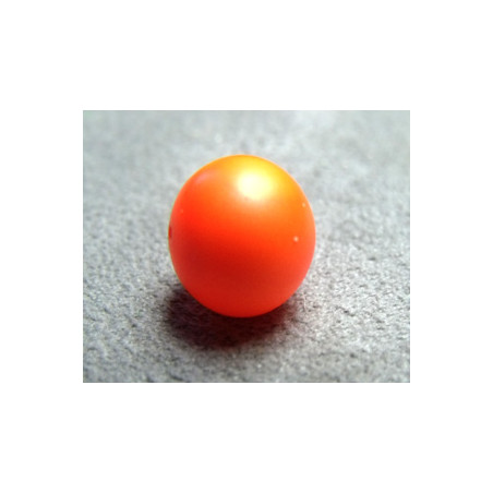 Perle ronde nacrée Swarovski 10mm Néon Orange (x1) 