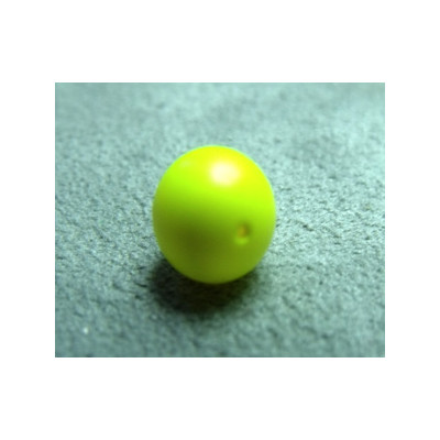 Perle ronde 8mm nacrée Swarovski Néon yellow (X5)