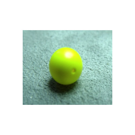 Perle ronde 8mm nacrée Swarovski Néon yellow (X5)