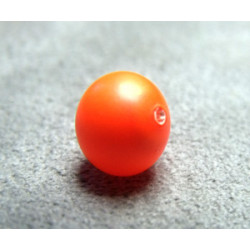 Perle ronde 8mm nacrée Swarovski Néon Orange (X5)