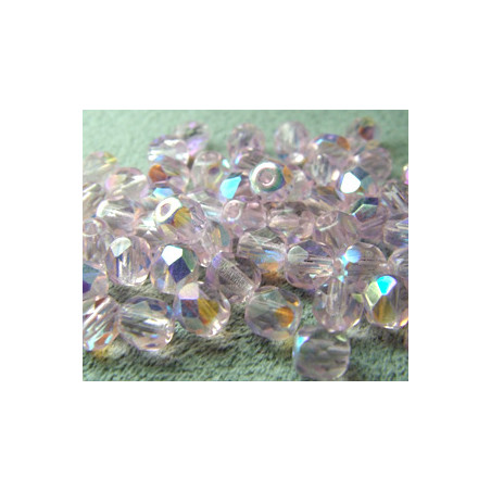 Facettes de Bohême 4mm Rosaline AB (x100)