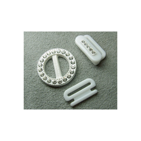 Fermoir Strass Swarovski pour Biais Liberty(X1) 