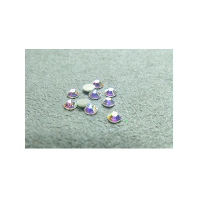 Strass Plat 4mm Crystal AB (X10)