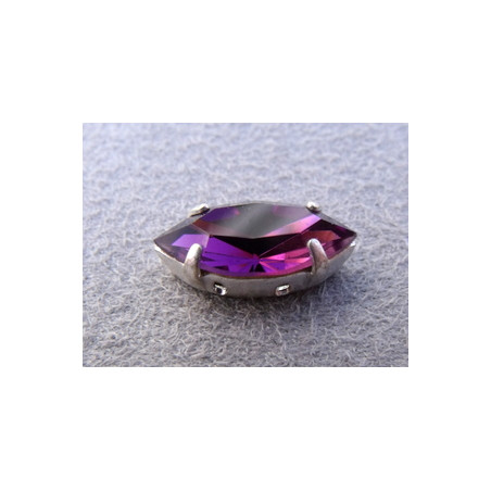 Navette sertie 15X7 Light Amethyst (X1)