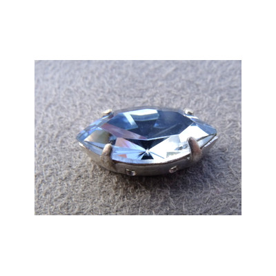 Navette sertie 15X7 Light Sapphire (X1)