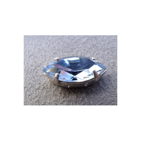 Navette sertie 15X7 Light Sapphire (X1)