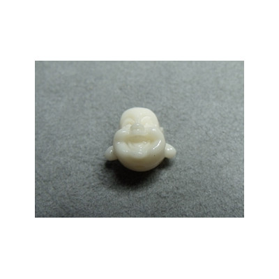 Tête Boudha Ivoire 12mm (x1) Tête Boudha Ivoire 12mm (x1)