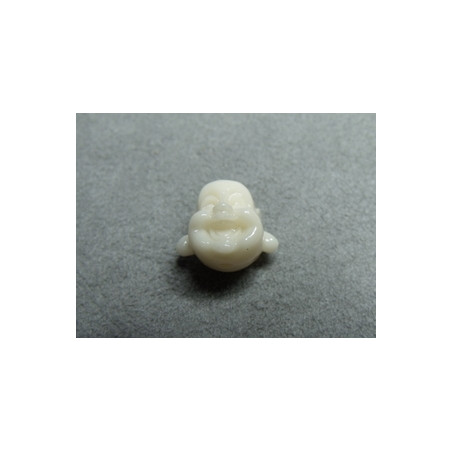 Tête Boudha Ivoire 12mm (x1)